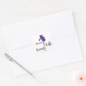 Iris, dromer, leven, liefde vierkante sticker (Envelop)
