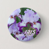 Iris ‘Eagle Flight’  [Ronde Blikken Speld]  Blikke Ronde Button 5,7 Cm (Voorkant)