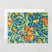 Iris, een William Morris patroon, Briefkaart (Voorkant / Achterkant)