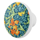 Iris, een William Morris patroon, Keramische Knop (Rechts)
