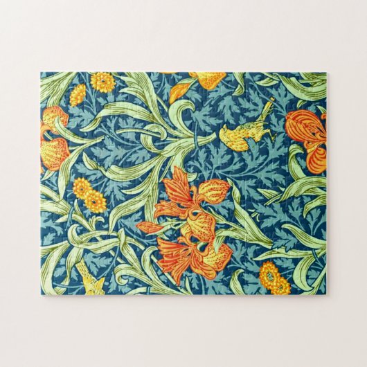 Iris, een William Morris patroon, Legpuzzel (Horizontaal)