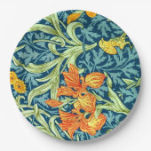 Iris, een William Morris patroon, Papieren Bordje (Voorkant)