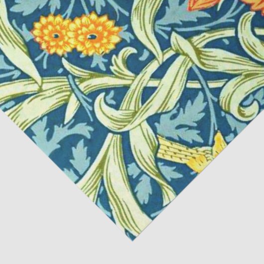 Iris, een William Morris patroon, Tissuepapier (Detail)