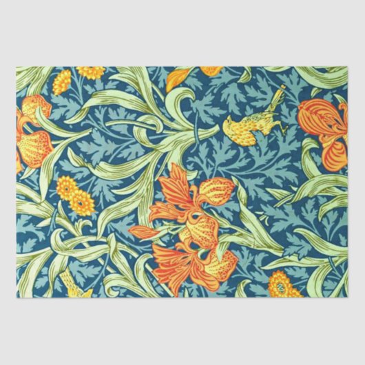 Iris, een William Morris patroon, Tissuepapier (Voorkant)