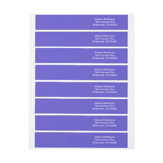 Iris eigedhedendaagse kleur omwikkelbaar adreslabel (Vel)