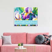 Iris Elegantie Uitgerekt Canvas Print (Insitu (Woonkamer))
