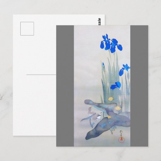 Iris en Bird, Watanabe Seitei Briefkaart (Voorkant / Achterkant)