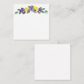 Iris en Daffodil Waterverven Let op Kaart Notitiekaartje (Voorkant / Achterkant)