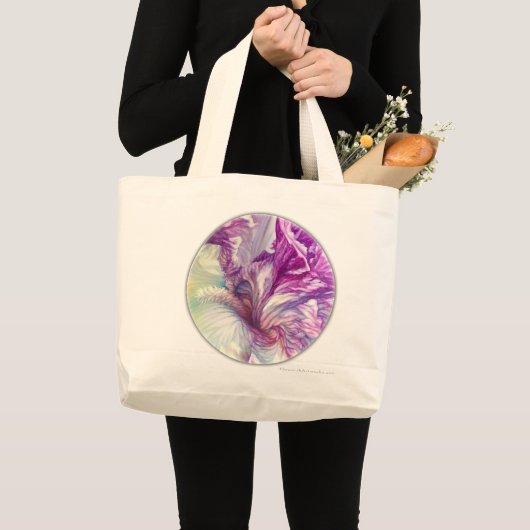 Iris en Daffodils Canvas tas (Voorkant (product))