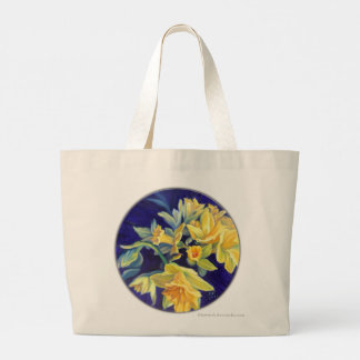 Iris en Daffodils Canvas tas