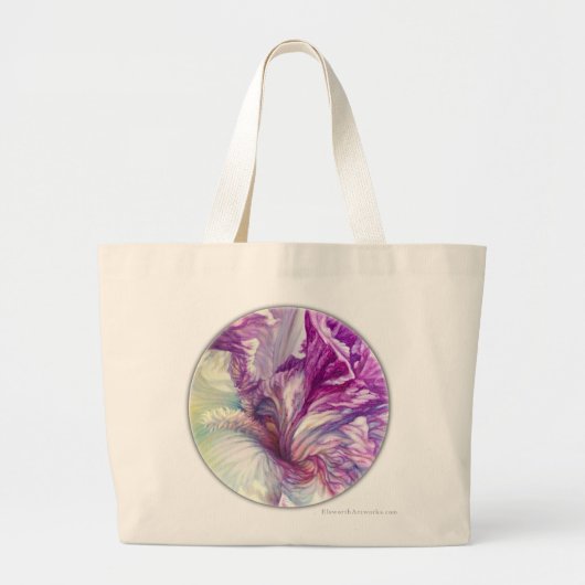 Iris en Daffodils Canvas tas (Voorkant)