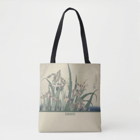 Iris en Grasshopper Tote Bag (Voorkant)