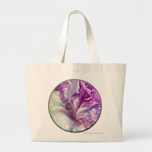 Iris en magische Bossen Grote Tote Bag (Voorkant)