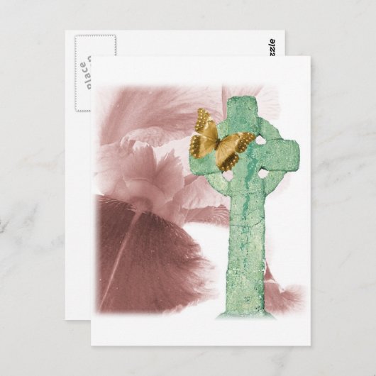 Iris en steenmarker briefkaart (Voorkant / Achterkant)