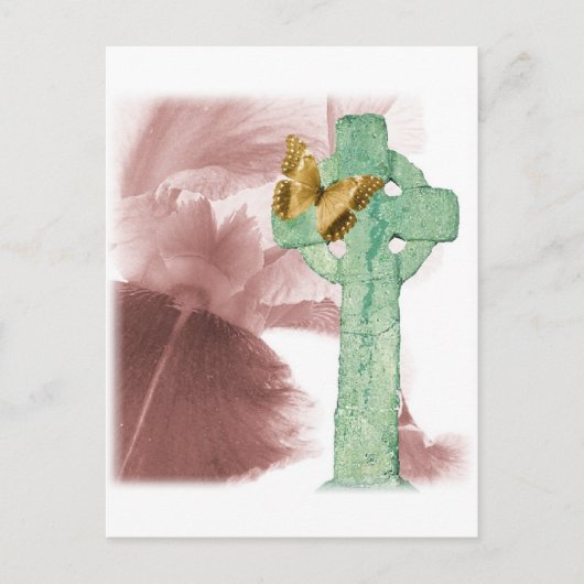 Iris en steenmarker briefkaart (Voorkant)