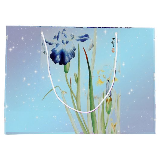 IRIS EN STERREN Gift Bag Groot Cadeauzakje (Achterkant)