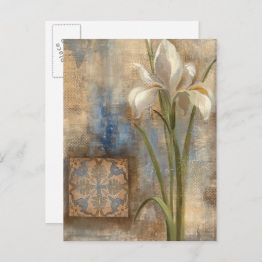 Iris en Tile Briefkaart (Voorkant / Achterkant)