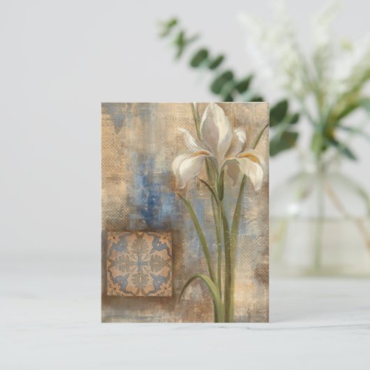 Iris en Tile Briefkaart (Staand voorkant)