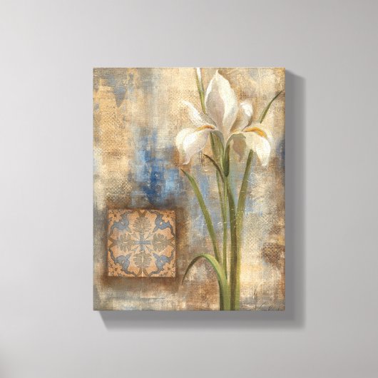 Iris en Tile Canvas Afdruk (Voorkant)