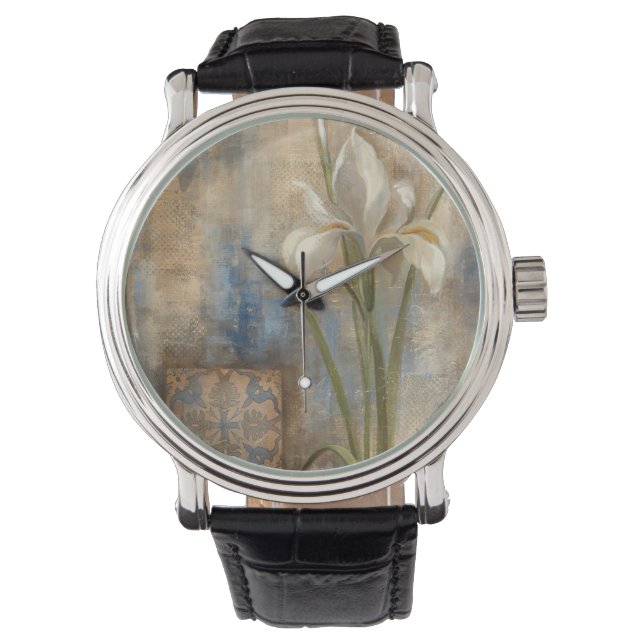 Iris en Tile Horloge (Voorkant)