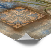 Iris en Tile Poster (Hoek)