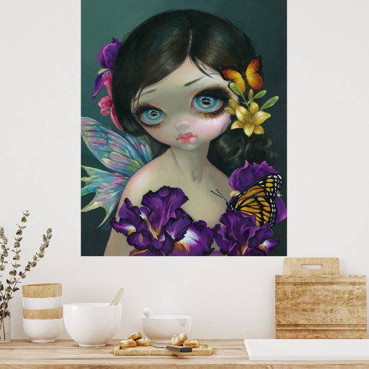 Iris Enchantment ART PRINT flower firy spring (Keuken)