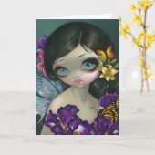 Iris Enchantment Wenskaart Kaart (Gele Bloem)