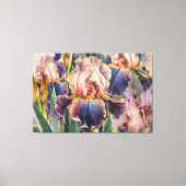 *~* IRIS Fantasy Floral TV2 Stretched Canvas Print (Voorkant)