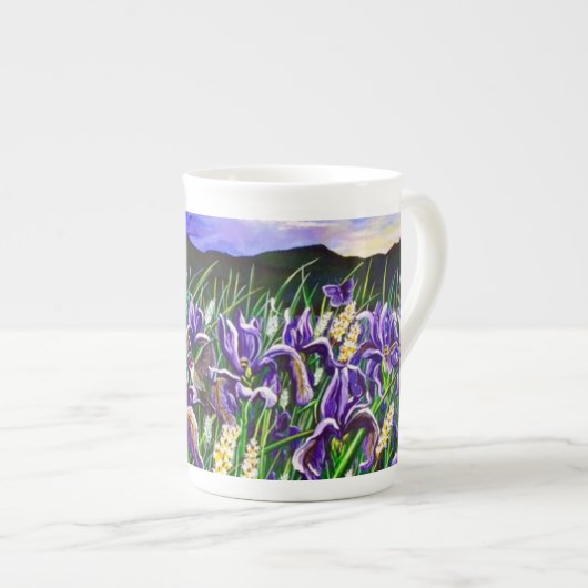 Iris Fields Cup Porselein Kop (Voorkant rechts)