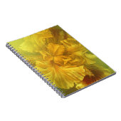 Iris fijn geel notitieboek florageel (Rechterzijde)