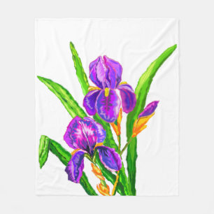 Iris Fleece Blanket Iriseert aangepaste kleuren Deken