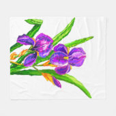 Iris Fleece Blanket Iriseert aangepaste kleuren Deken (Voorkant (Horizontaal))