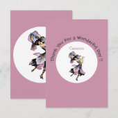 Iris - Fleur-de-Lis Fantasie Bloem Party Benodigdh Bedankkaart (Voorkant / Achterkant)