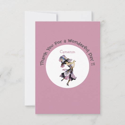 Iris - Fleur-de-Lis Fantastische Bloemen Feestarti Bedankkaart (Voorkant)