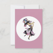 Iris - Fleur-de-Lis Fantastische Bloemen Feestarti Bedankkaart (Achterkant)