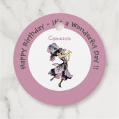 Iris - Fleur-de-Lis Whimsical Flower Party Supply Bedankjes Labels (Voorkant)