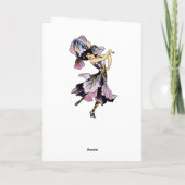 Iris - Fleur-de-Lis Whimsical Flower Party Supply Bedankkaart (Achterkant)