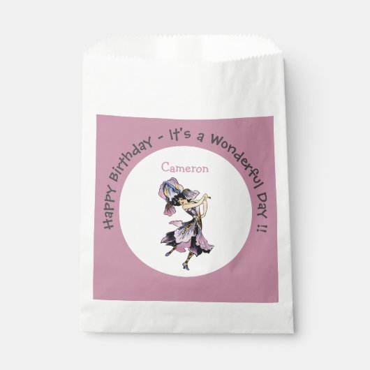 Iris - Fleur-de-Lis Whimsical Flower Party Supply Bedankzakje (Voorkant)