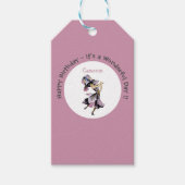 Iris - Fleur-de-Lis Whimsical Flower Party Supply Cadeaulabel (Voorkant)
