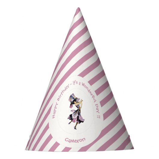 Iris - Fleur-de-Lis Whimsical Flower Party Supply Feesthoedjes (Voorkant)