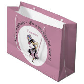 Iris - Fleur-de-Lis Whimsical Flower Party Supply Groot Cadeauzakje (Voorkant Gekanteld)