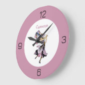 Iris - Fleur-de-Lis Whimsical Flower Party Supply Grote Klok (Hoek)
