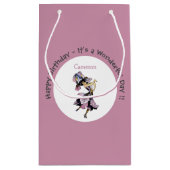 Iris - Fleur-de-Lis Whimsical Flower Party Supply Klein Cadeauzakje (Achterkant)