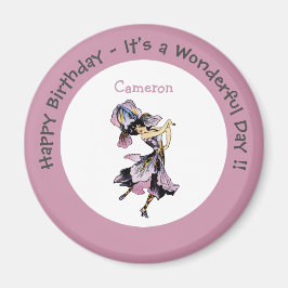 Iris - Fleur-de-Lis Whimsical Flower Party Supply Magneet