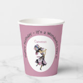 Iris - Fleur-de-Lis Whimsical Flower Party Supply Papieren Bekers (Voorkant)