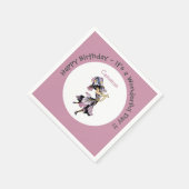 Iris - Fleur-de-Lis Whimsical Flower Party Supply Servet (Hoek)