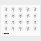 Iris Floral Art met Jezus naam Ronde Sticker (Vel)