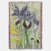 Iris Floral Fantasy 2.0 Neutraal Deken (Voorkant Verticaal)