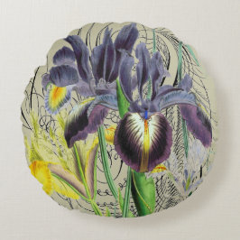 Iris Floral Fantasy 2.0 Rond Kussen