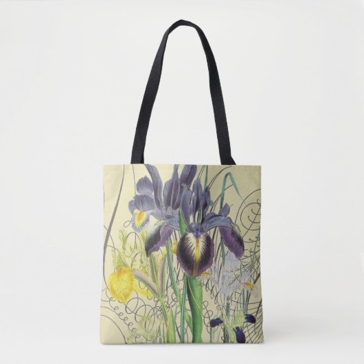 Iris Floral Fantasy 2.0 Tote Bag (Voorkant)